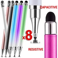 8-1PCS Double-Headed Universal Stylus Pen for iPad Tablet Android iOS Phone Drawing Writing Capacitive Screen Touch Stylus Pens