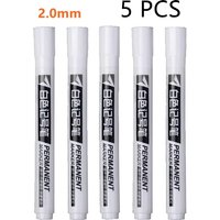 1/3/5pcs White Marker Paint Pens Waterproof Rubber Permanent Marker Pen Car Tyre Tread Environmental Tire Painting Graffti