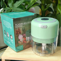 Rechargeable Mini Electric Chopper, Multi-functional Garlic Grinder Meat Mincer for Home Use