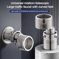 Stainless Steel Angled Curved Foot Angle Adjustment Thickened Eccentric Screw Corner Lengthened Wall Mounted