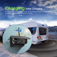 Degreat Kabellose Solar-WLAN-Autokamera 720P HD Infrarot-Nachtsicht Magnetisch Wasserdicht Vorder- und Rückansicht DVR für Fahrzeuge