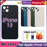 New For IPhone 13 Back Cover Glass Fast Replacement Housing Battery Cover Big Hole Rear Glass and Back Glass No Lens cover