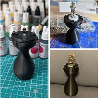20-50mm Bases Miniature Holder Ergonomic Grip Coloring Tool Painting Holder Detailing Grip Handheld Grip Miniature Painting