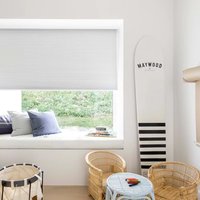 Manual Cordless Cellular Shades Full Blackout Heat Insulation Fabric Honeycomb Blinds Customized Size