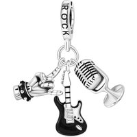 PANPOKI 925 Sterling Silver Rock Guitar Hobbies Interests Charms Beads Pendant Fit DIY Bracelet Necklace Jewelry Souvenir Gifts