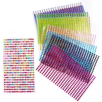 3-6mm Glitter Diamond Face Jewels Eyeshadow Stickers Self Adhesive Face Body Art Tattoo Eyebrow Diamond Nail Stickers Decoration