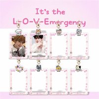 Kpop Photocard Holder ZB1 Insert Card Photo Frame Keychain Photocard Storage Pendant Zerobaseone Zhang Hao Keyring Merchandise