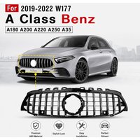 Frontstoßstangengrill GT Mesh Racing Grills für 2019-2022 W177 A-Klasse Mercedes Benz A180 A200 A220 A250 A35