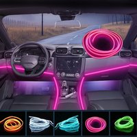 Car Inside Decorative Cold Light Dashboard Console LED Ambient Lamp Strips 1-5M
