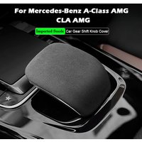 For Mercedes-Benz Mercedes-Benz A-Class CLA-Class AMG W177 C118 2018-2025 Super Suede Car Gear Shift Knob Cover Trim Accessories