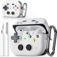 for Airpods Pro 3 Case Funny Hard Shell Game Design Shock-Proof Protective Case for Airpods Pro 3rd Generation with Cleaning Kit