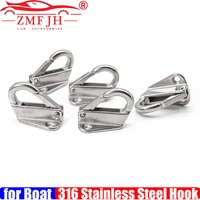 10PCS,15PCS,20PCS Stainless Steel Spring Lock Fender Hook Marine Spring Snap Attach Rope Fending Hook Boat Hardware Accessories
