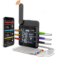 Food Thermometer Probe Digital Wifi Rechargeable Wireless Remote Meat Cooking BBQ For Steak Oven Grill Smoker With Magnet
