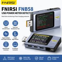 FNIRSI FNB58 USB Tester Type-C Voltmeter Ammeter Fast Charging Protocol Trigger Ripple Capacity Power Bank Measuring Tool