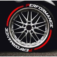8 sztuk/zestaw Naklejki dekoracyjne na opony samochodowe Tuning samochodowy Uniwersalne naklejki 3D z trwałego PVC Naklejki samochodowe z literami do oznaczania wydajności