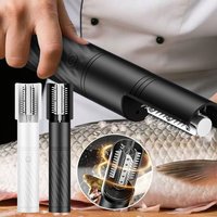 New Portable Electric Fish Scale Remover Rechargeable Anti-slip Fish Scale Scraper Anti-Splash Rotating Fish Scale Cleaning Tool