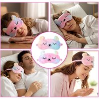 Plush Blackout Sleeping Rabbit Cat Eye Mask Without Eye Pressure Children's Eye Protection Goggles Household Goods