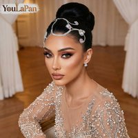 YouLaPan Bride Geometric Shape Headwear Colorful Rhinestone Wedding Headband Hair Accessories Woman Elegant Party Tiara HP682