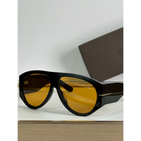 AliExpress NONE New Oversized Pilot Sunglasses Women Fashion Luxury Big Frame One Piece Gradient Sunglasses Retro Classic Thick Shades