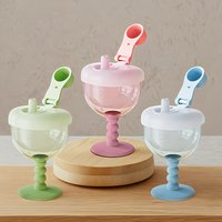1pc Fun Party Cup for Kids,Cheerful Baby Wine Sippy Cup,Juice Milk Water Training Cup,Plastic Goblet Chalices for Birthday Party