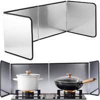 Oil Baffle Foldable Kitchen Gas Stove Baffle Oil Splash Protection Plate Splash Protection Screen Heat-resistant Kitchen