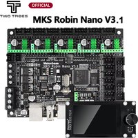 MKS Robin Nano V3.1 32Bit Motherboard with TS35 Touch Screen, TMC2209 UART, for Ender 3 CR-10 3D Printer, Support Marlin Klipper
