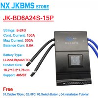 Jk Bms 7s 8s 13s 16s 20s 24s 24v 36v 48v 60v 96v 60a 80a100a 200a 300a Jikong Li Ion Pcb Board Lto Smart Nx Jkbms Lifepo4 B2a24s