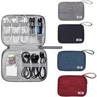1pcs Portable Phone Cable Storage Bag Electronic Accessory Organizer USB OTG Data Cable Charger Plug Travel Waterproof Organizer