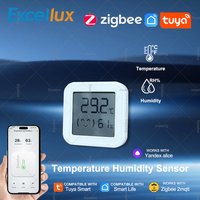 Tuya Smart Mini Zigbee Temperature and Humidity Sensor with LCD Screen For Smart Home Works With Alexa Google Home Yandex Z2MQTT