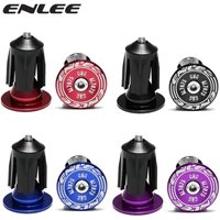 AliExpress enlee ENLEE 1 Pair Bike Grip Handle Bar End Cap Aluminium Alloy MTB Handlebar Grips Plugs Caps For Bicycle Handlebar Accessory