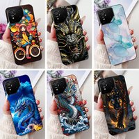 For ASUS ROG Phone 9 FE Phone Case Dragon Koi Fish Lion Dragon Pattern Cover For ROG Phone 9 Pro Phoen9 Soft Silicone Bumper