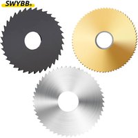 SWYBB Saw Blade Slitting Circular MIlling Cutting Tool Slot Machining Carbide HSS TiN Black Coating 40 60 63 75 Metal Steel