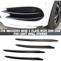 For Mercedes Benz C Class W205 C180 C200 Sports model 2015-2018 Front Bumper Air Vent Trim Fog Light Intake Cover Canard