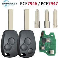 PCF7946A PCF7947A For Renault Wind Clio Modus Kangoo Master Twingo Trafic 2004 - 2016 433Mhz 46 CHIP Remote Fob Car Key