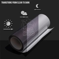 Photochromic PPF Sun Activated Technology Car Headlight Tint Film UV Light Control Color Changing Car Light Sticker Black Gray