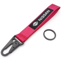 Universal Car Keychain Lanyard Hanging Strap with Metal key Ring For Nissan Qashqai X J10 J11 Trail Tiida Juke Auto Accessories