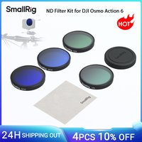 SmallRig Osmo Action 6 ND Filter Kit for DJI Osmo Action 6 with ND8 / ND16 / ND32 Filter & CPL Filter Silicone Lens Cover -5895