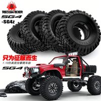 RED SPIDER 4Pcs 1.9 inch Rubber Beadlock Wheel Tyres OD115mm for Axial SCX10 90046 Redcat Gen8 RC4WD D90 TF2 MST 1/10 RC Crawler