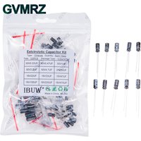 120PCS 12Values Electrolytic Capacitor Kit (0.22μF-470μF 16V-50V) for DIY Electronic Circuit Project