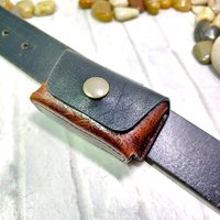 Horizontal Belt Car Key Case Genuine Leather Key Bag Mini Waist Pack Key Holder Belt Bag Keys Organizer Men FHD