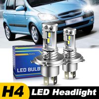 1pc/2Pc For Hyundai GETZ 2002 2003 2004 2005 2006-2011 Car Headlamp 12000lm H4 9003 LED Headlight Hi/Low Beam Bulbs Canbus 6000k