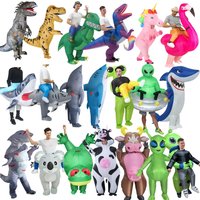 Adult inflatable role-playing costume fun dinosaur shark alien unicorn mount costume Halloween exclusive