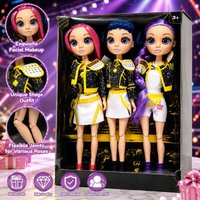 2026 Gorący Styl Muzyczny Demoniczny Zespół Figurka Anime Rumi Mira Zoey Figurka Akcji Lalka Cosplay Uroczy Prezent dla Dzieci na Urodziny