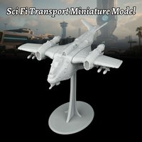 Sci-Fi Transport Miniature — 28mm/1:56 Scale TTRPG Fantasy Terrain Model, Display Gift for Alien Base & Futuristic City Scenes