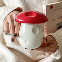 Creative Ceramic Ashtray Popular Mushroom Decoration Ashtrays Smoking Supplies Gift Cigarette Accessories for Party Living Room