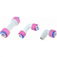 RO-Wasserbogen-Rückschlagventil, gerades Rückschlagventil, Schnellkupplung, 1/4 3/8 Schlauch, 1/8 Zoll Außengewinde, Umkehrosmose-System, Kunststoffro