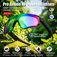 AliExpress GUHUAVMI 800W HD Camera AI Smart Glasses Video Recording 360°Surround Sound Music BT Call Waterproof Sports Sunglasses for Cycling Skiing