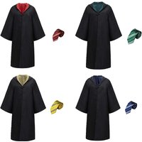 Children's Harryy Potters Cosplay Costume Magic Robe Cloak Cape Hermiones Skirt Shirt Pants Gryffindors Costume Accessories Gift