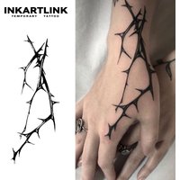 INKARTLINK Long thorns Temporary Tattoo,Lasts To 15 Days New Technology Magic Waterproof Semi Permanent Sticker.