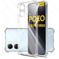 for Xiaomi Poco X8 Pro Max 5G Transparent Case on Poko Little X8ProMax PocoX8 ProMax Anti-Yellow Soft Silicone Shockproof Coque